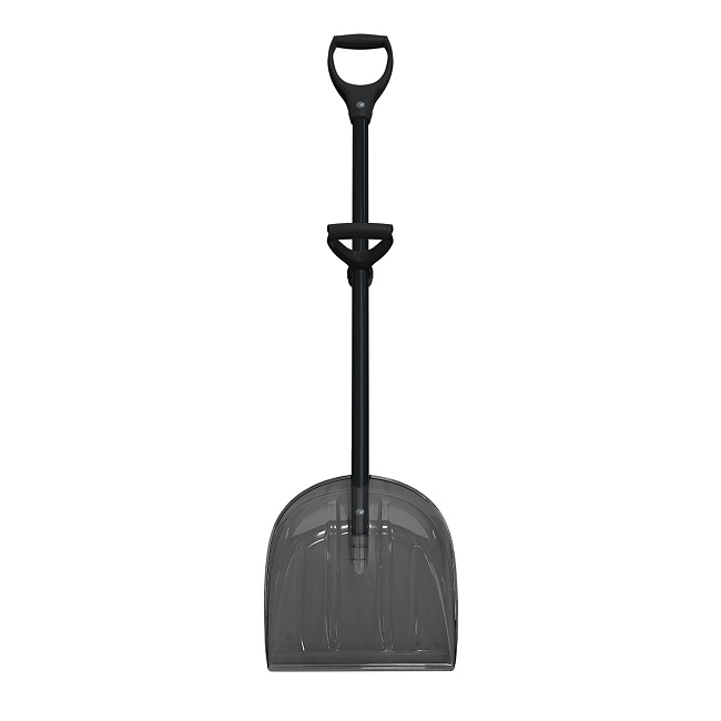 Лопата снег. 141*45*11 ковш ПК №4 дым/черенок ФГ черн/D-руч черн+доп рук