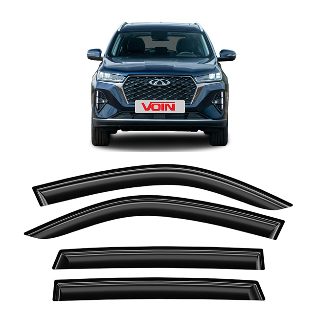 Дефлекторы VOIN Chery Tiggo 7 Pro/7 Pro Max 20-н.в./Xcite X-Cross 7 24-н.в. кроссовер, нак., 4шт