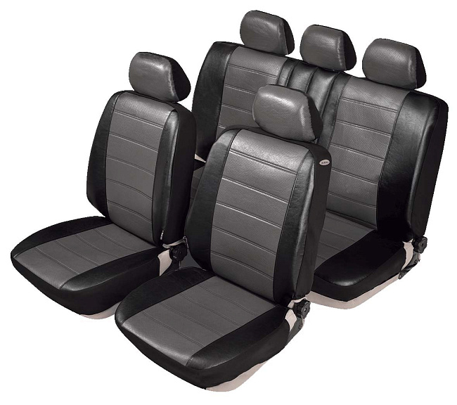 Авточехол SENATOR Кожа Madrid /серый/, M