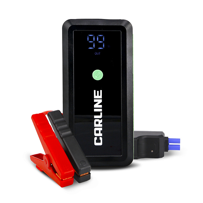 Устройство пускозарядное CARLINE CAPB650A (14,8V/650А/10000mAh/Li-ion polymer/умные провода)