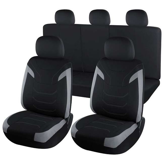 Авточехол AZARD Полиэстер Arsenal, 9 пр. /серый/