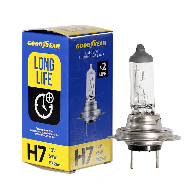 Автолампа GY Н7 12V 55W PX26d Long Life