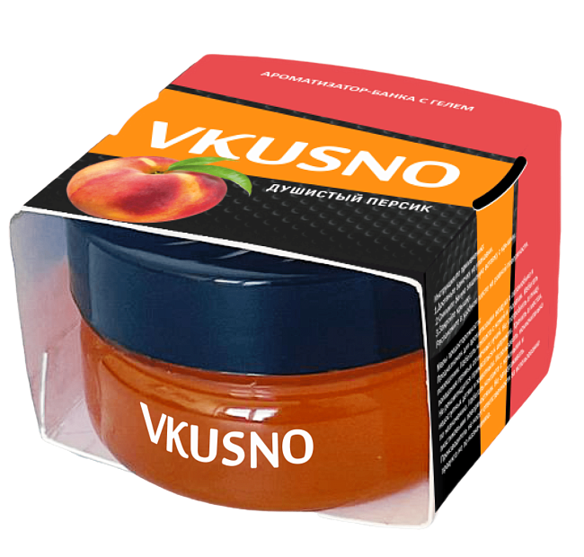 Аром. банка гелевый "Vkusno" Душистый персик