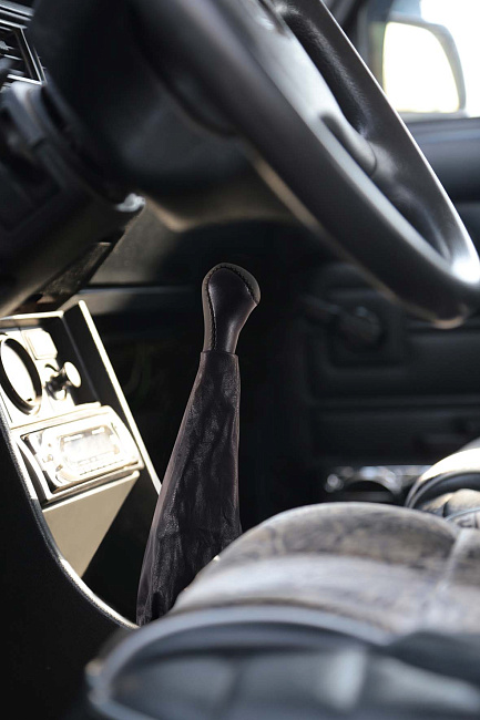 Ручка КПП ВАЗ 2107 Кожа в блистере /черный/