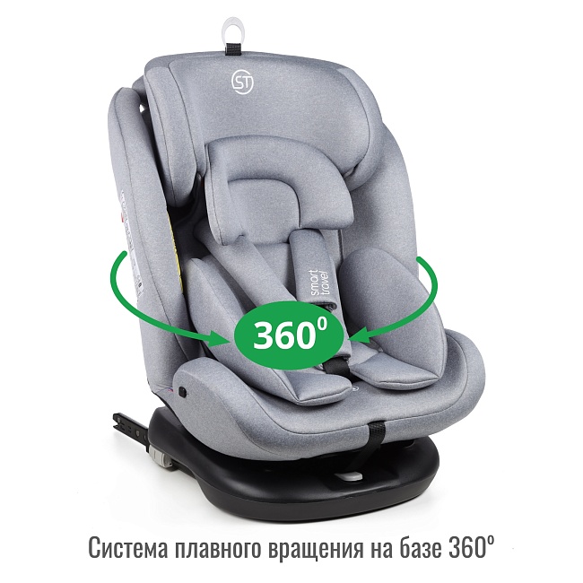 УУД Smart Travel Boss Isofix гр.0+/I/II/III, Light grey