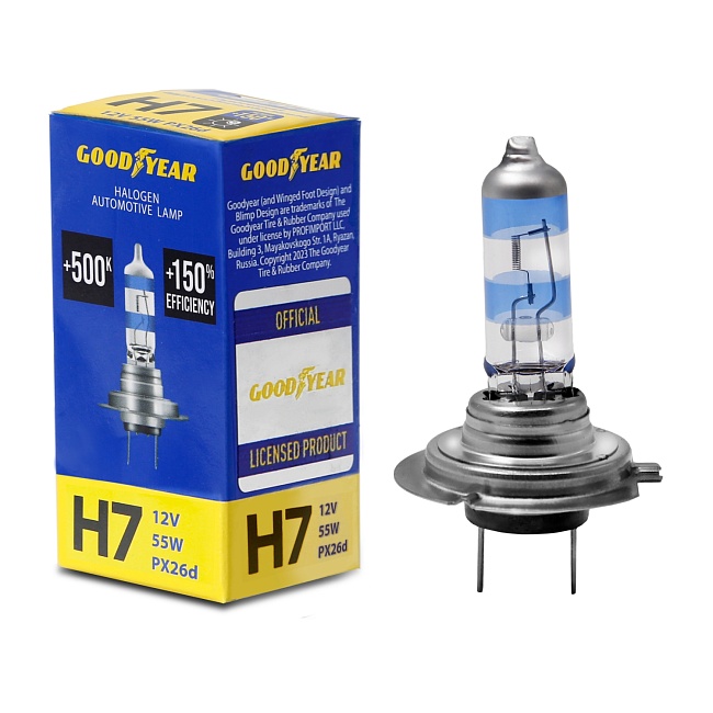 Автолампа GY Н7 12V 55W PX26d Premium +150%