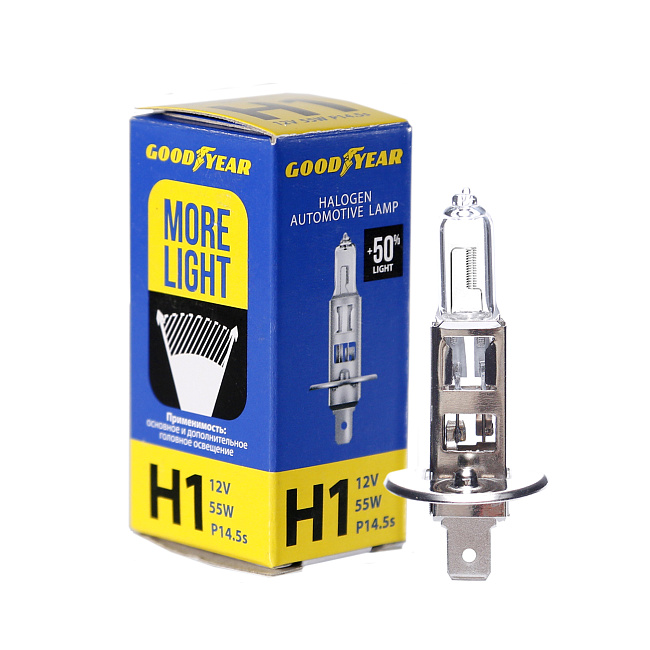 Автолампа GY Н1 12V 55W P14,5s More Light