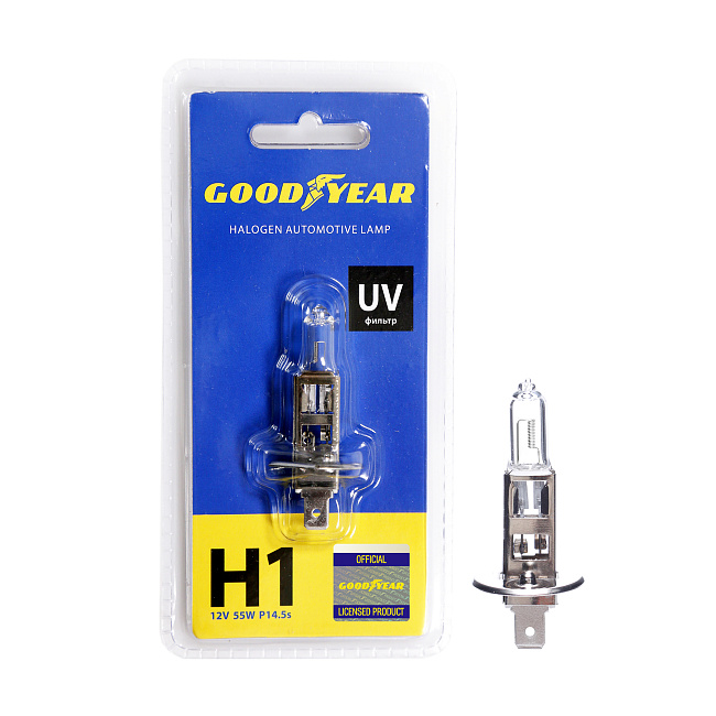 Автолампа GY Н1 12V 55W P14,5s (блистер)